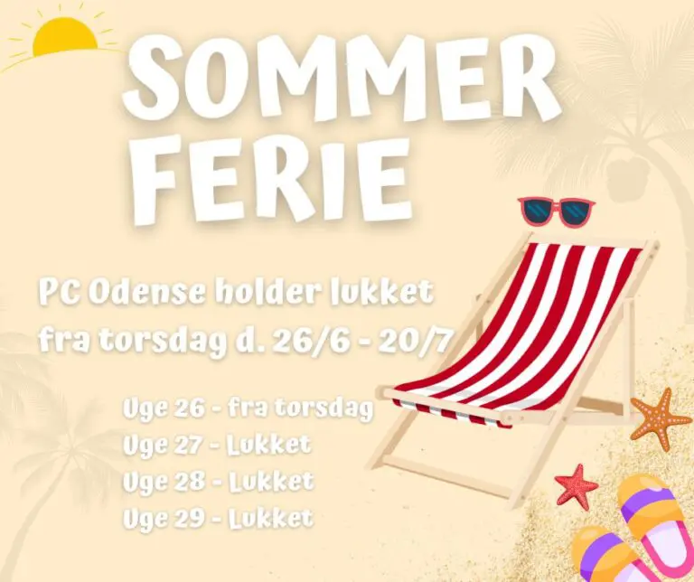 PC Odense holder sommerferielukket
