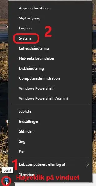 Windows 10 system indstillinger